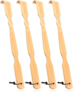 Renook Wooden Bamboo Back Scratcher, 17" Natural Handmade Back Scratchers for Men and Women, New Upgraded Long Handle Back Massager, Relaxation Gifts for Mom and Dad