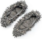 Microfiber Cleaning Slippers – Wearable Mop Shoes Worn on the Feet, Reusable Hand-Washable Non-Slip Floor Cleaning Slippers for Hardwood & Tile