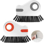 2 Pcs 2 in 1 Window Track Cleaner, Groove Cleaner Brush, Effective Window Sill Cleaner Tool Perfect for Sliding Door Tracks and Glass Door Grooves for Home Bathroom Kitchen Use (2 PCS)