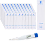 OBTANIM 100 Pieces Disposable Digital Thermometer Probe Covers Clear Temperature Sheath Sleeves for Oral, Rectal, Armpit