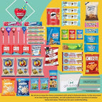 Gift A Snack - Congratulations Snack Box Variety Pack Care Package + Greeting Card (45 Count) Graduation Sweet Treats Gift Basket, Candies Chips Crackers Bars - Office Food Assortments