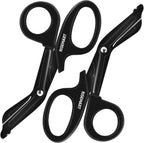 Trauma Shears - RISEMART Bandage Scissors for Nurses, 7.5" Fluoride Coated Non-stick Blades Stainless Steel Nursing Scissors for Doctor, Nurses, Nursing Students, EMS, EMT