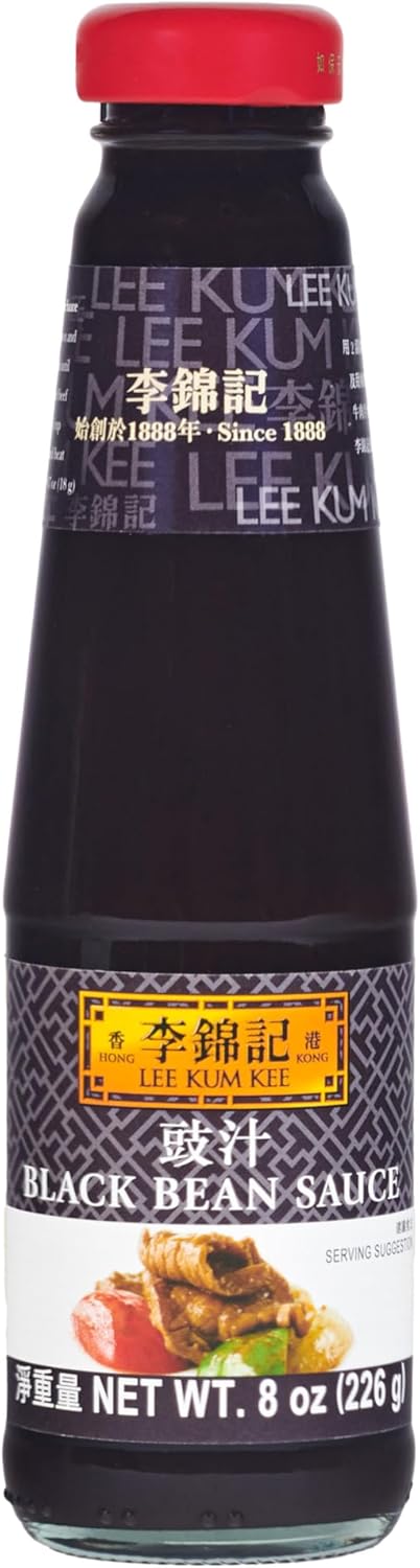 Lee Kum Kee Black Bean Sauce (8 oz - 1 Pack), Aromatic & Savory All-Purpose Seasoning, Perfect for Marinades, Stir-Frying, Drizzling, Dips, Steamed & Braised Dishes, & Sauce Mixtures