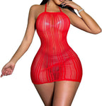 FRENZCOY Womens Lingerie Fishnet Dress Teddy Naughty Babydoll Nighty Bodysuit See Through Chemise