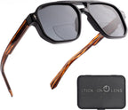 Stick-on Bifocal Readers for Sunglasses, No Water or Adhesive Needed, Reusable Reading Lenses for Glasses Goggles