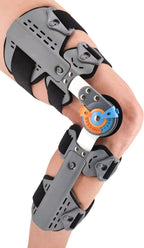 Hinged Knee Brace ROM Post Op Knee Immobilizer Adjustable Knee Immobilizer Support with Side Leg Stabilizers for Men and Women for Meniscus Tear, Arthritis, ACL, PCL, Osteoarthritis, Orthopedic Rehab