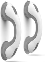 NL'AAHCÉ Grab Bars for Shower Heavy-Duty (2Pack) 12-Inch ADA Compliant Grab Bar for Seniors Shower Handles for Elderly Suction Handicap Safety Handrail for Bathroom Bathtubs Toilet Tiles Glass