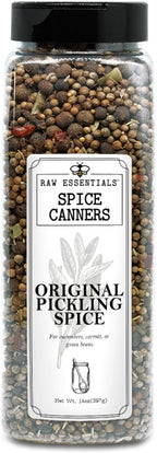 Spice Canners by Raw Essentials Original Pickling Spice – Bold, Zesty Blend for Homemade Pickles & Brines – Ideal for Cucumbers, Carrots & Green Beans – Non-GMO, Gluten-Free, Vegan, Paleo – 14 oz