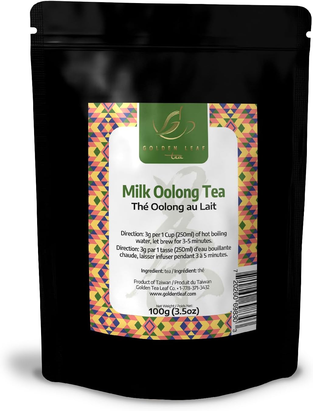 Milk Oolong - Loose Whole Leaf Jin Xuan Milk Oolong Tea of Taiwan By Golden Tea Leaf Co
