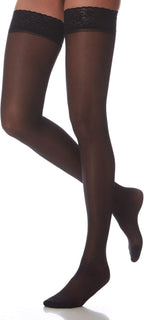 40 Denier Black Hold Up Stocking, Size 2