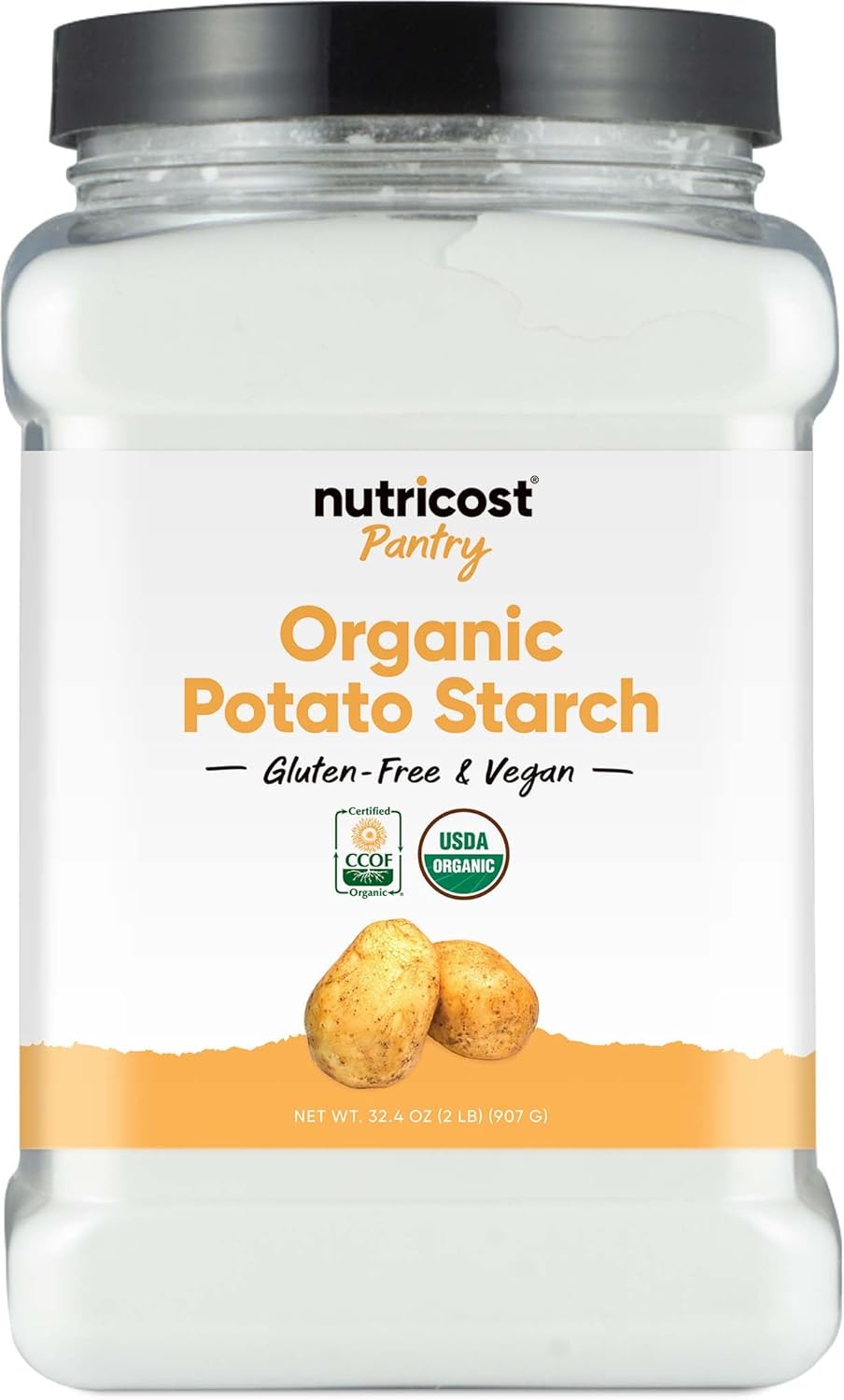 Nutricost Pantry Organic Potato Starch (2 Pound) - Gluten-Free & Vegan