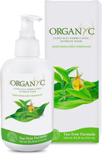 Organyc Feminine Intimate Wash for Sensitive Skin, 250 ml, pH-Balanced Cleanser with Organic Tea Tree & Botanical Extracts