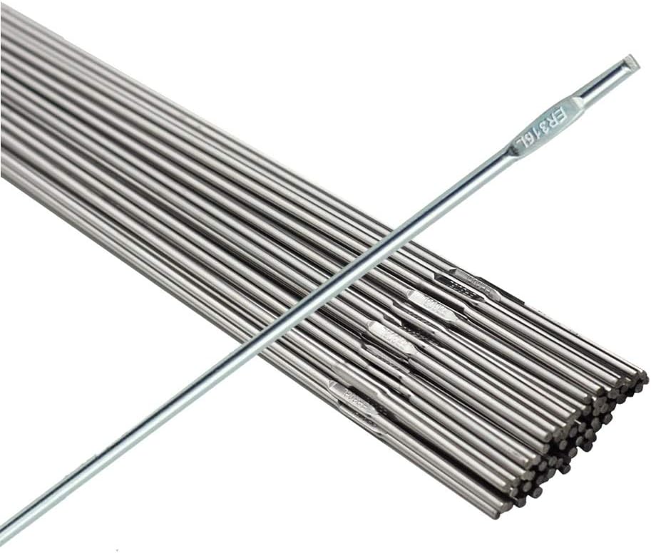 WeldingCity 10-Lb ER316L Stainless Steel 316 TIG Welding Rod 1/8"x36" | Pack of 10-Lb