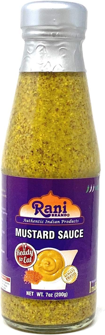 Rani Indian Mustard Sauce 7oz (200g) ~ All Natural, Glass Jar, Ready to eat, Vegan ~ Gluten Free | NON-GMO | Indian Origin