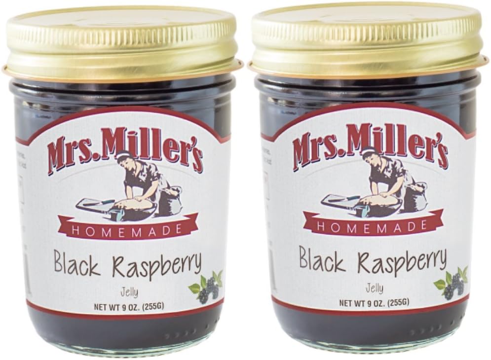 Mrs. Miller's Homemade Black Raspberry Jelly (2 Pack)