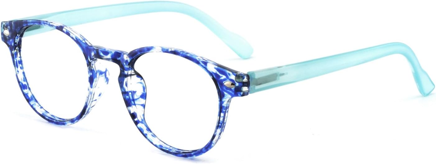 OCCI CHIARI Lightweight Designer Acetate frame Stylish Reading Glasses For Women (Purplish Blue,+1.75)