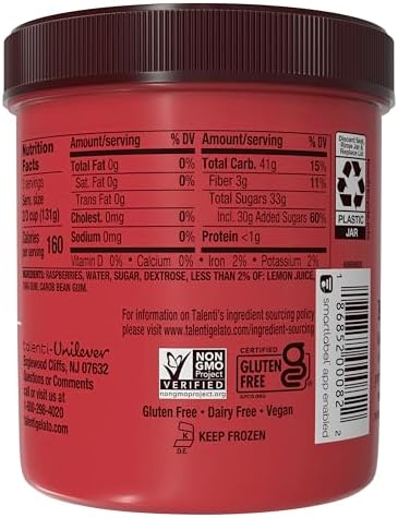 Talenti, Sorbet Roman Raspberry, 16 Fl Oz