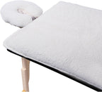 ForPro Premium Fleece Massage Pad Set, Extra Soft, Hypoallergenic, for Massage Tables, Includes Pad and Face Rest Cover, 31” W x 72” L