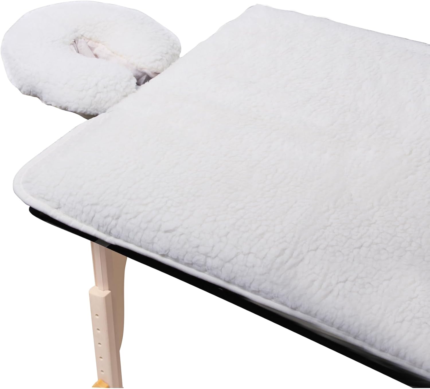 ForPro Premium Fleece Massage Pad Set, Extra Soft, Hypoallergenic, for Massage Tables, Includes Pad and Face Rest Cover, 31” W x 72” L