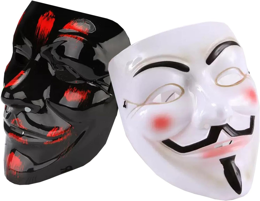 V for Vendetta Mask, Guy Fawkes Anonymous Hackers Mask for Halloween Masquerade Cosplay Costume Parties