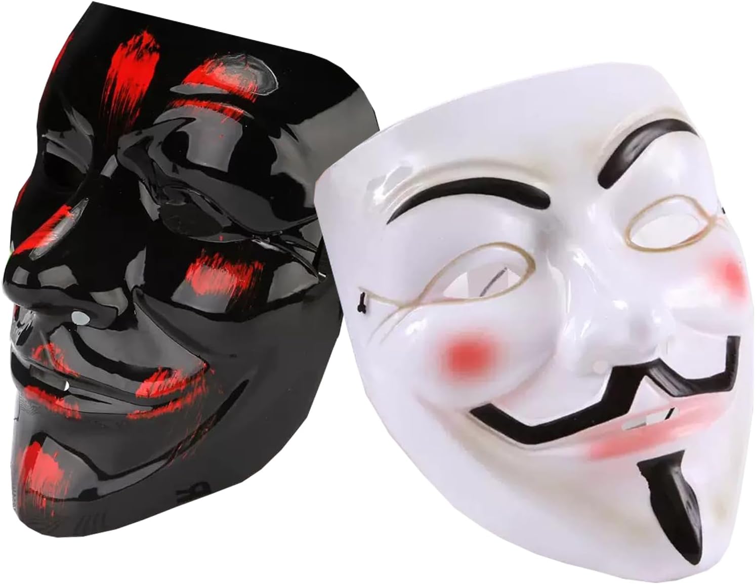 V for Vendetta Mask, Guy Fawkes Anonymous Hackers Mask for Halloween Masquerade Cosplay Costume Parties