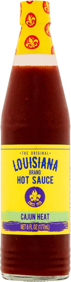 Louisiana Brand Hot Sauce (Cajun Heat, 6 Fl Oz (Pack of 1))