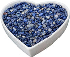 Sodalite Crystal Chips 100g – Natural Tumbled Polished Blue Gemstone Stones for Jewelry Making, Reiki Healing, Throat Chakra, Resin Art, Aquarium Gravel & Home Décor