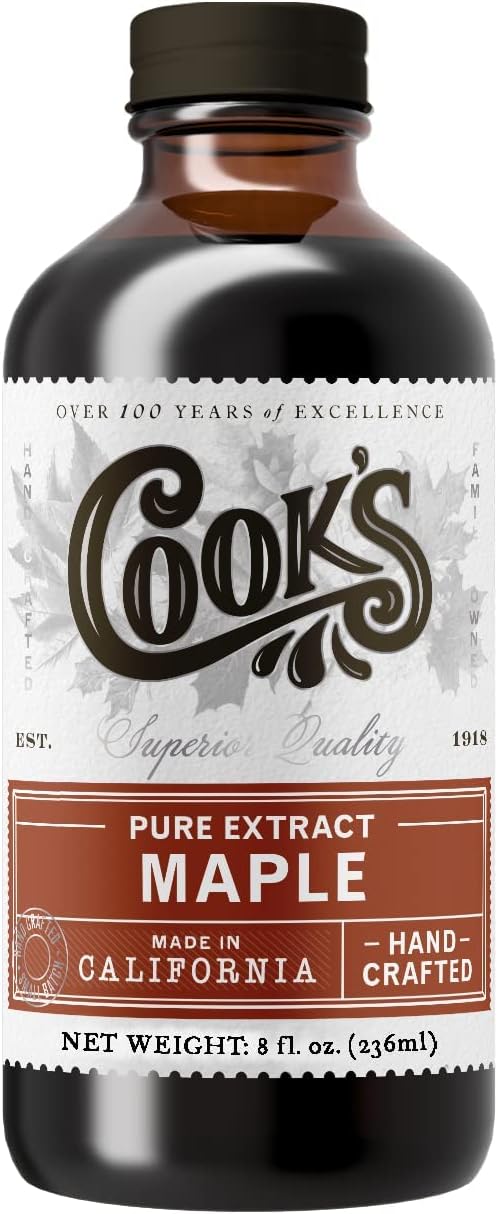 Cook's, Pure Maple Extract, All Natural Premium Maple Sap from Vermont's Finest Maple Trees, 8 oz