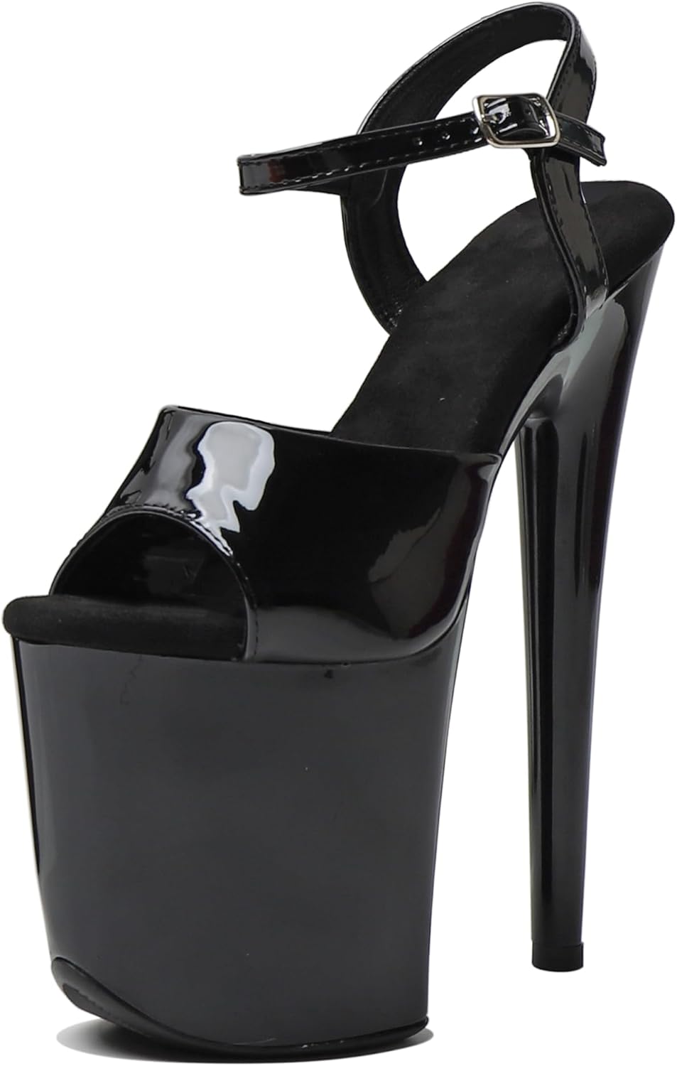 WUXIN H&P Women's 8 in Platform Sandal Heels Ankle-Strap Sexy,8 in Pole Dance High Heel Platform,20 cm Exotic Platform Pole Dancer Heels Shoes Stiletto