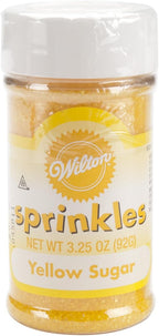 Wilton Sparkling Sugar Decorating Sprinkles, 3.25 oz., Yellow