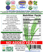 Organic Bread of Heaven ~ World's Best Sprouted Rye Sourdough ~ 2 loaves ~ USDA Organic