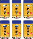 Keya Piri Piri Exotic Spice Mix Multi-purpose Seasoning, Vegetarian, India - Instant Multi-Purpose Spice Mix, Sprinkler 90 g Pack of 6