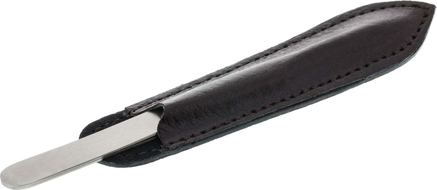 EUROTOOL Leather Tweezer Protector, Small, 4.5 Inches | PKG-600.02