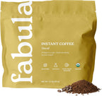 Fabula Organic Instant Decaf Coffee - Low Acid, Mold Free, Premium Arabica Beans, 90g