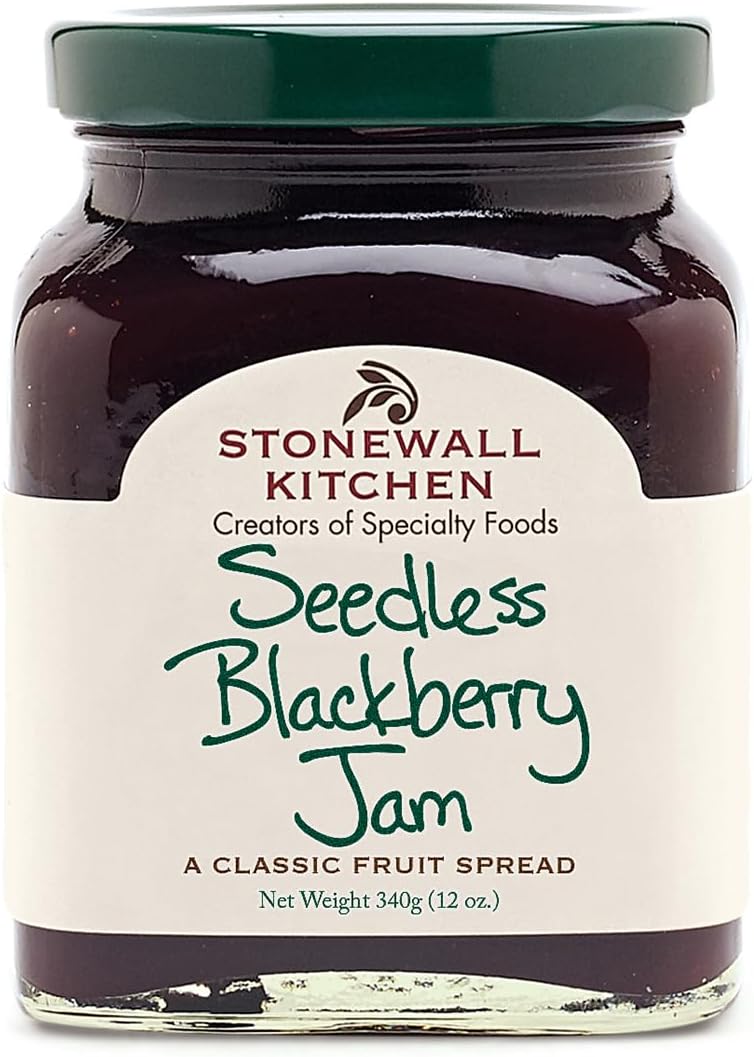 Stonewall Kitchen Seedless Blackberry Jam, 12 Ounces