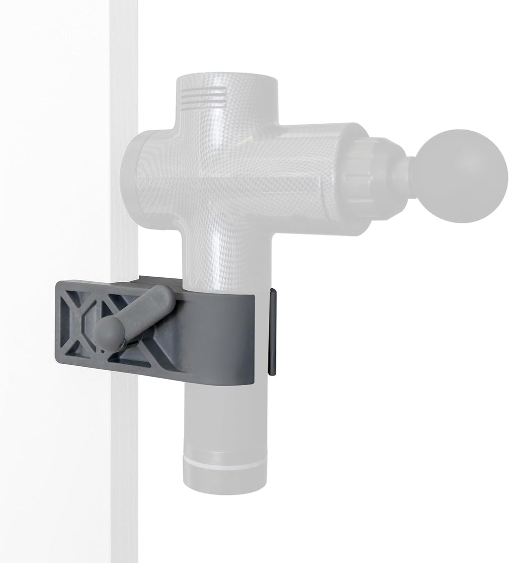 Zadro Hands Free Massage Gun Deep Tissue Door Mount Back Massager Handheld Clamp Tool Strong Grip Protects Door Easy Use