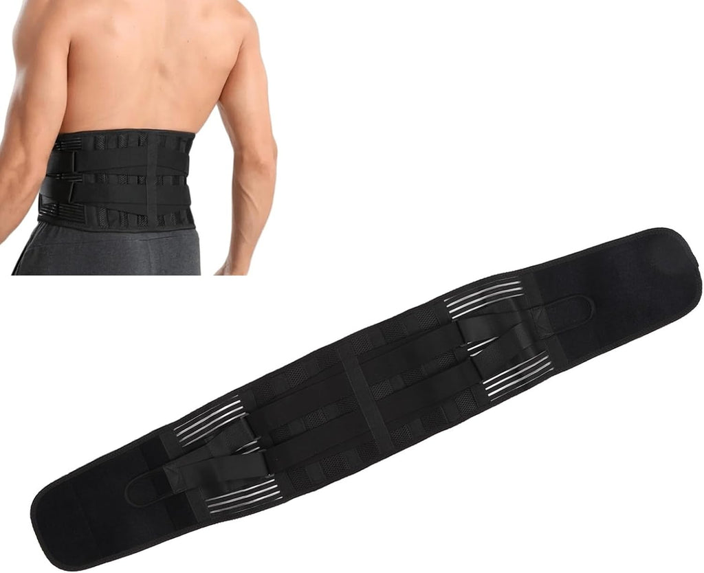 Brrnoo Lower Back Brace, Lumbar Support For Lower Back, Si Belt Breathable Lower Back Support Belt For Sciatica, Double Compression Belt for Weightlifting Squatting Fitness