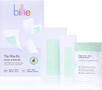 Billie Wax Kit - Face & Bikini - 32 wax strips - 6 post-wax serum wipes