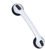 Relaxdays Suction Grab Handle, Shower & Bath, Max. Load 70 kg, for The Elderly, Disability Aid, 30x10x8.5cm, White/Black, 80% Plastic 20% Rubber, 30 x 10 x 8.5 cm