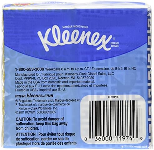 Kleenex® 3-Ply Pocket Packs Facial Tissues (16 packs of 10 tissues)