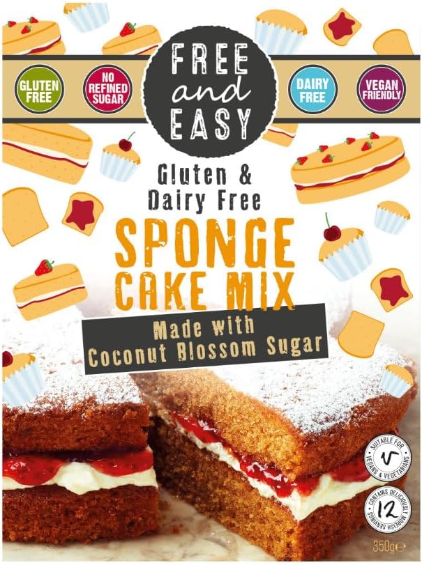 Free and Easy Gluten Free Sponge Cake Mix 350g