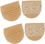 FOMIYES 2pair Lace Forefoot Cushions Invisible Half Insoles for High Heels Khaki Pressure Relief and Comfort for Women Footwear