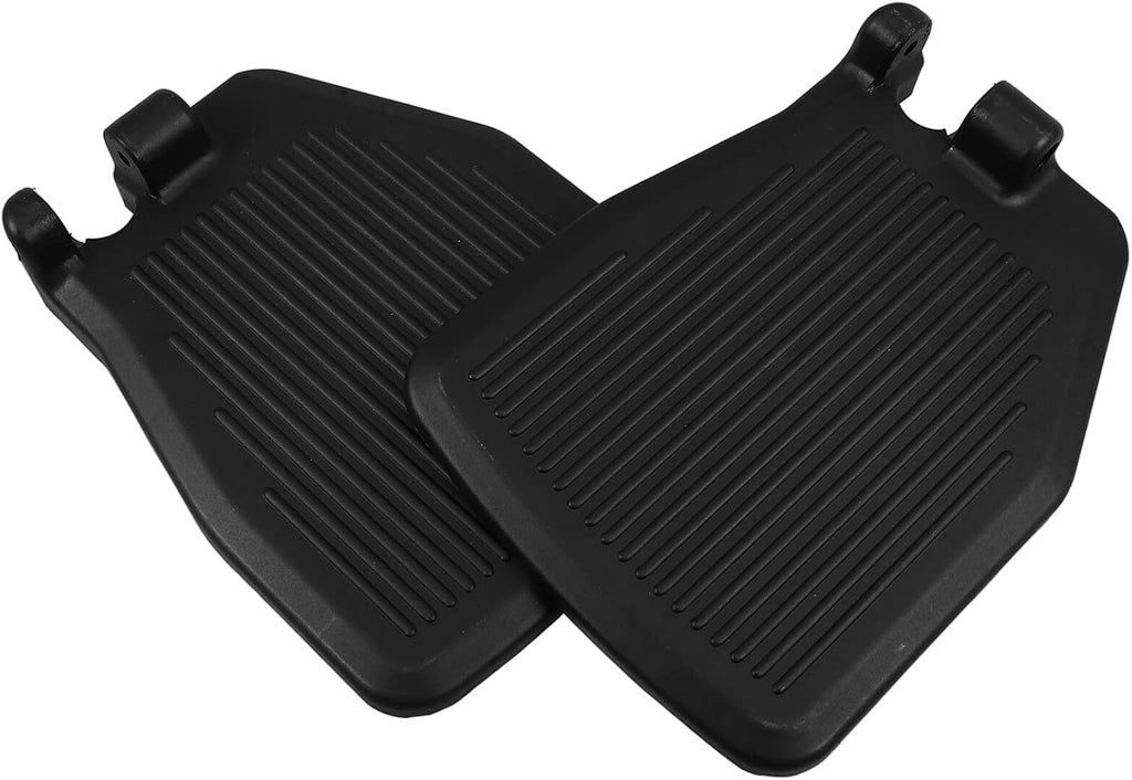 Universal Wheelchair Footrest Replacement Pair, Stable Black Plastic Footplates for Mobility Aids, Sturdy Leg Pad for Wheelchair Users, Medical Foot Rest Accessories