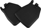 Universal Wheelchair Footrest Replacement Pair, Stable Black Plastic Footplates for Mobility Aids, Sturdy Leg Pad for Wheelchair Users, Medical Foot Rest Accessories