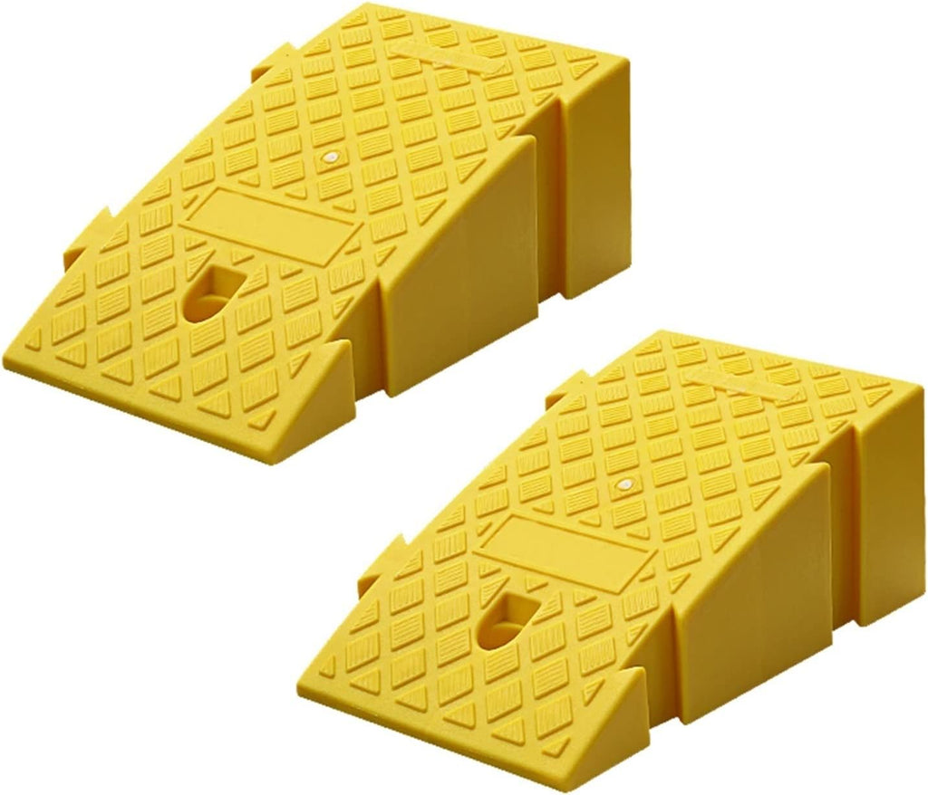 Multi-Function Ramps for Driveway, Threshold Ramp Plastic Portable, Loading Ramps, for Sidewalk Lawn Mower Cars Wheelchairs Pet Mobility (Color : B, Battery *1 : 25 * 40 * 16cm)