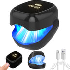 Nail Fungus Laser Treatment LED Light Device - At-Home Toenails & Fingernails Care, Rechargeable Light Treatment for Thick, Discolored Nails (Black)