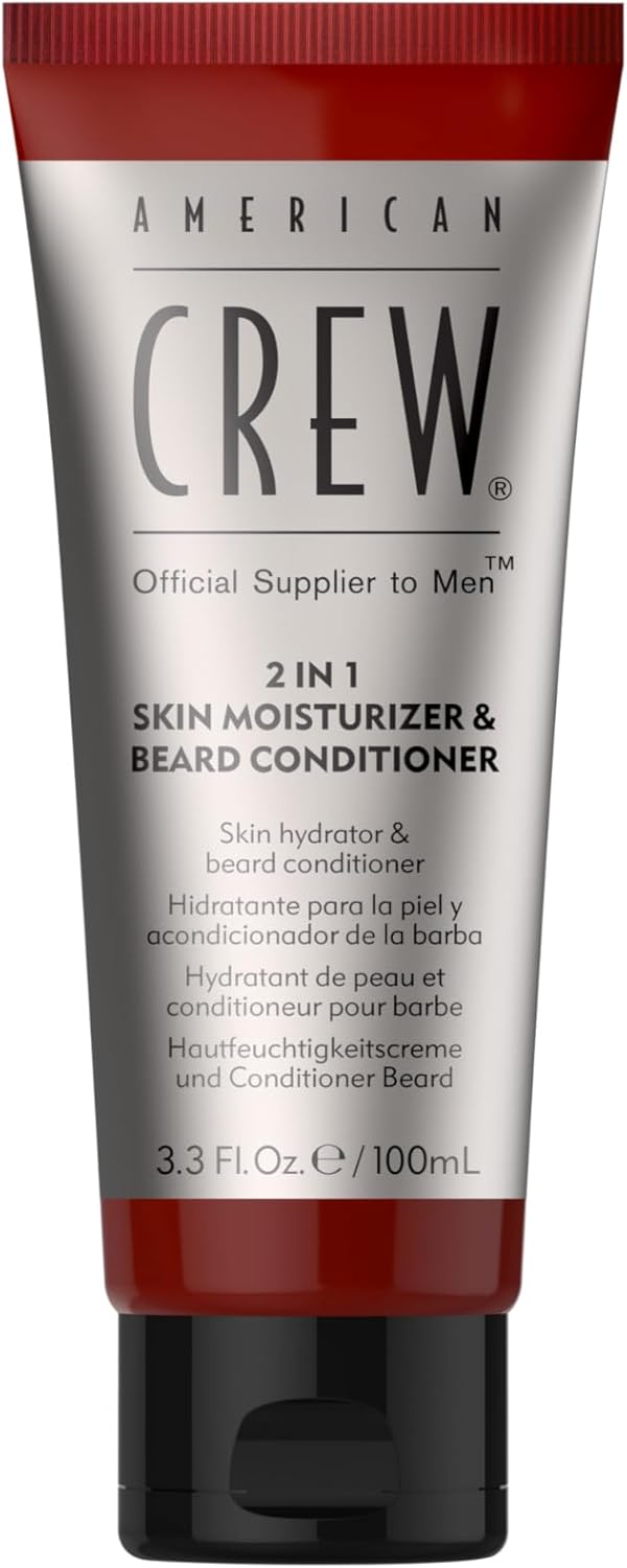 American Crew Skin Moisturizer and Beard Conditioner for Men, 2-in-1, 3.3 Fl Oz