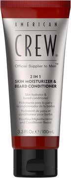 American Crew Skin Moisturizer and Beard Conditioner for Men, 2-in-1, 3.3 Fl Oz