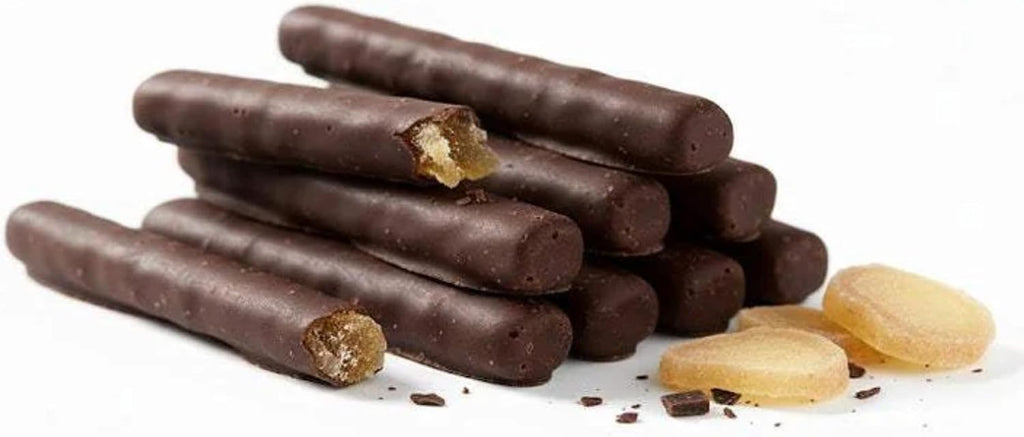 ANDY ANAND CHOCOLATIER Dark Chocolate Covered Ginger 1 lb | Belgian Dark Chocolate Dipped Fresh Ginger with Bold Sweet & Spicy Flavor | Gourmet Handcrafted Indulgence