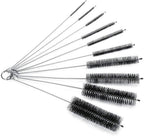 AKOAK 8.2 Inch Nylon Tube Brush Set Pipe Cleaning Brushes for Drinking Straws Glasses Keyboards Jewelry Cleaning,Set of 10